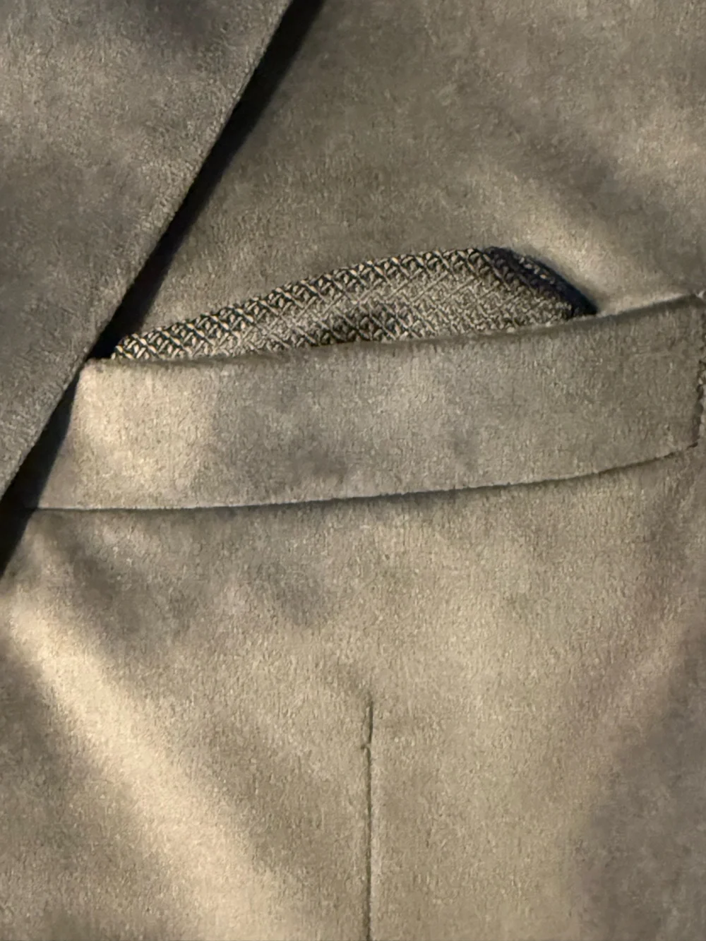 Alfani Slim Fit Gray Faux Suede Sport Coat Blazer Men’s 38R NWT-Like New Coat